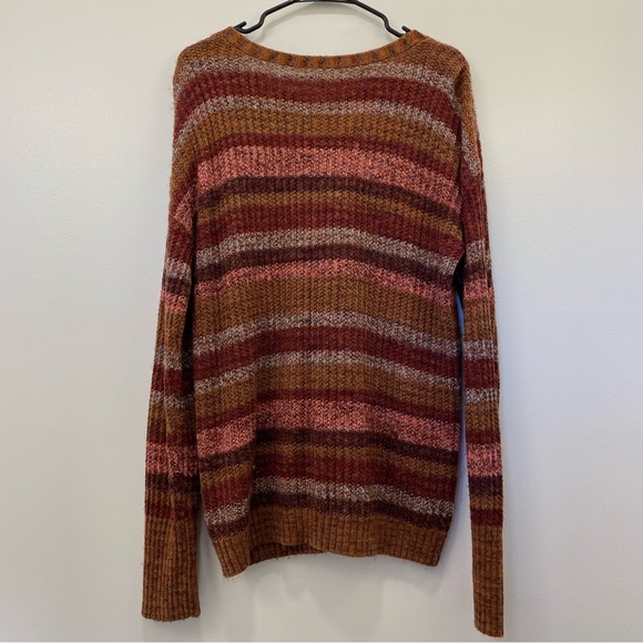 Striped criss cross neck sweater- Maurices - Picture 2 of 4